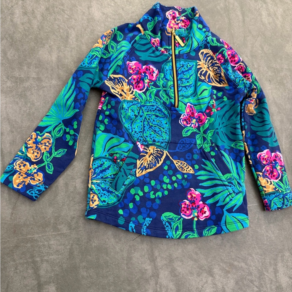 Lilly Pulitzer Kids Floral Rashguard - Blue and Pink